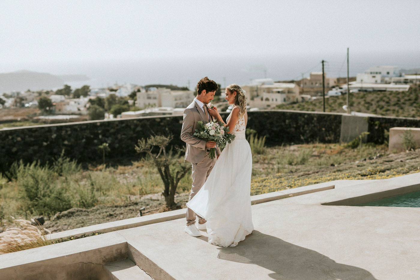 Romantic El Viento Wedding in Greece