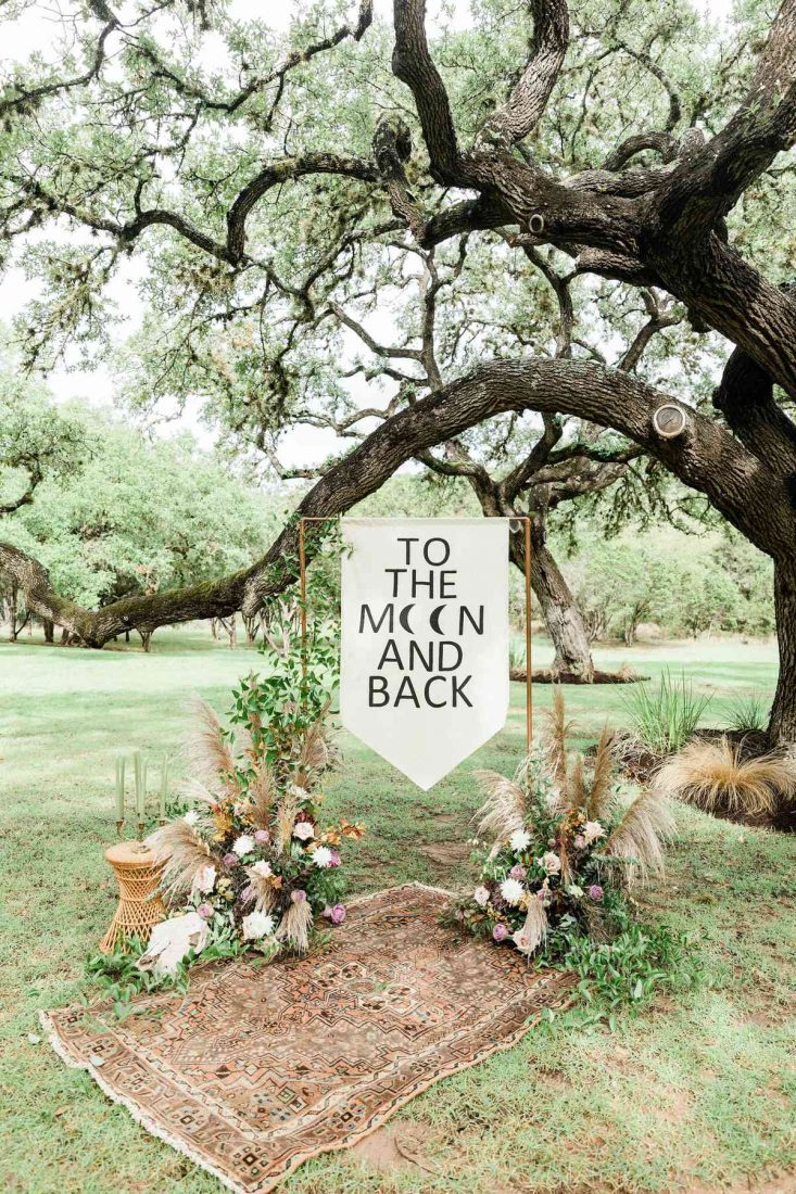 To the Moon and Back Sign