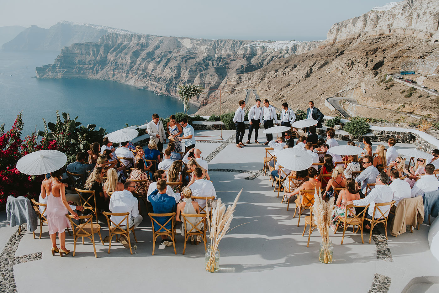 Epic Santorini Wedding