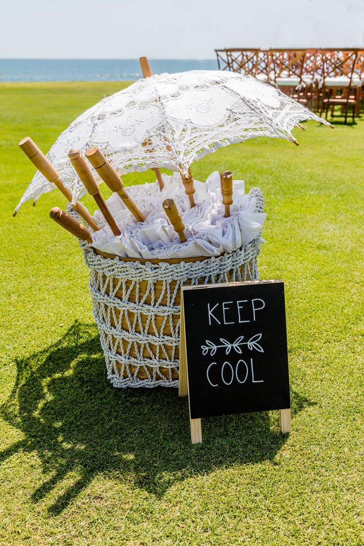 Wedding Umbrella's to Keep Guests Cool